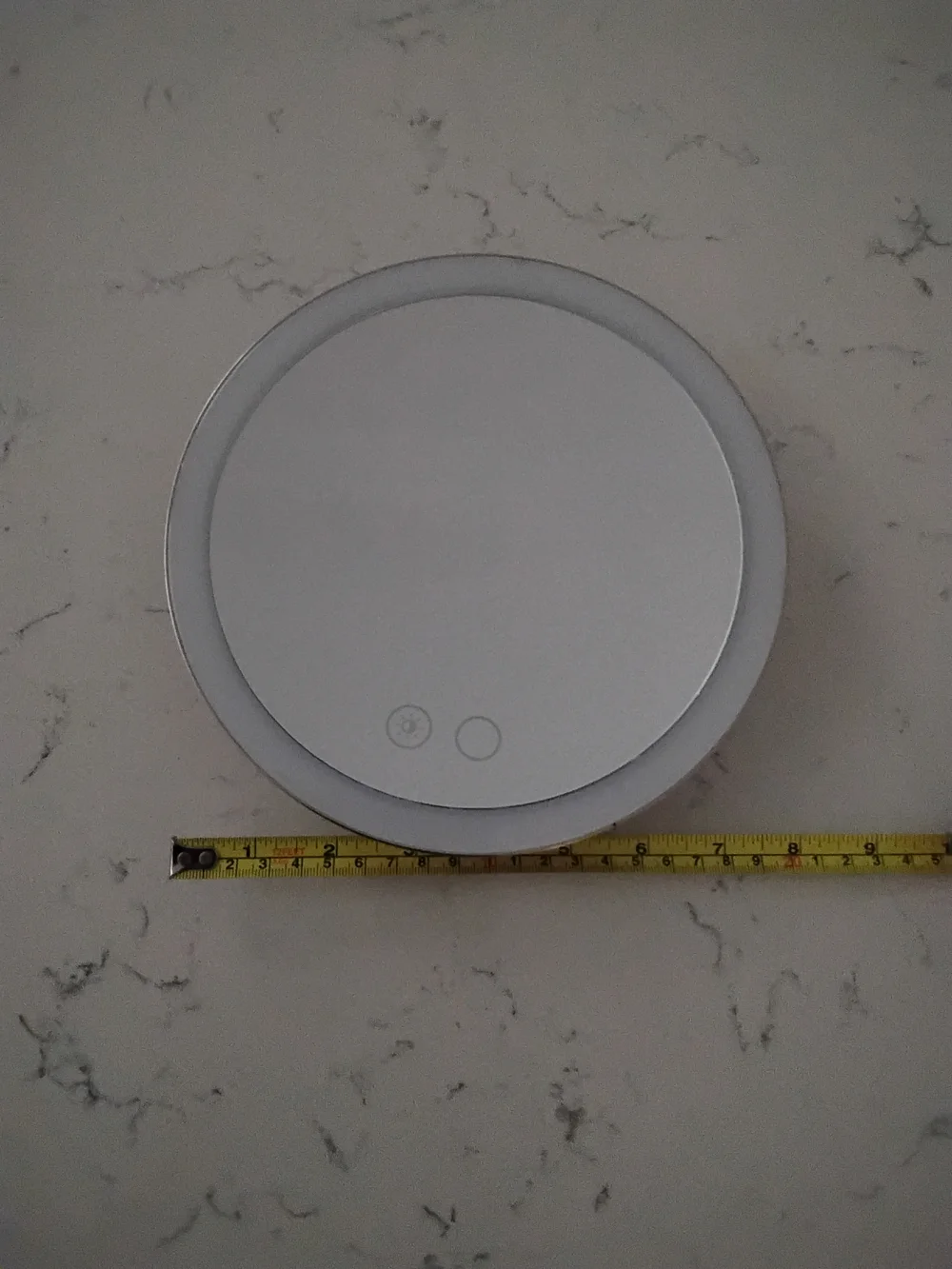 10x MAGNIFICATION MIRROR with SUCTION CUP attaches To Mirror